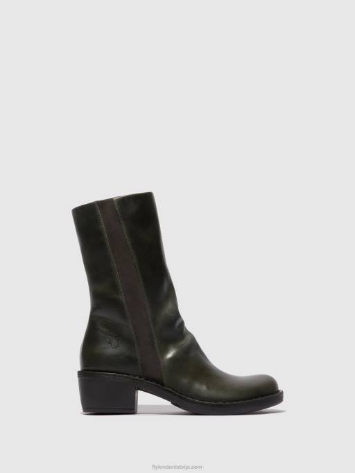 lv Fly London sievietes zip up boots mecy092 dīzelis/dīzelis 80JP300