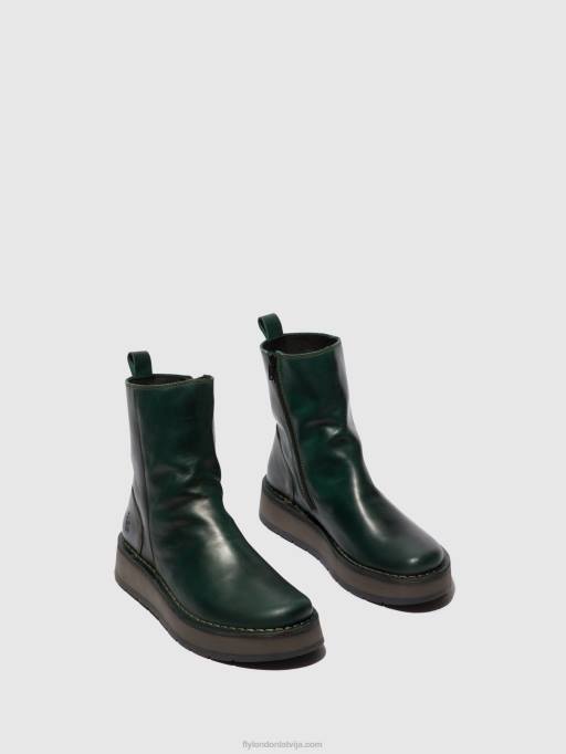 lv Fly London sievietes zip up boots reno053 benzīns 80JP292