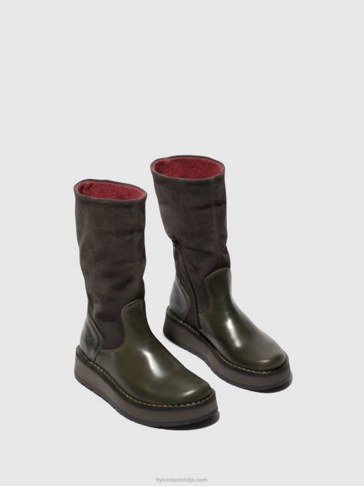 lv Fly London sievietes zip up boots rula083 dīzelis (roze) 80JP298
