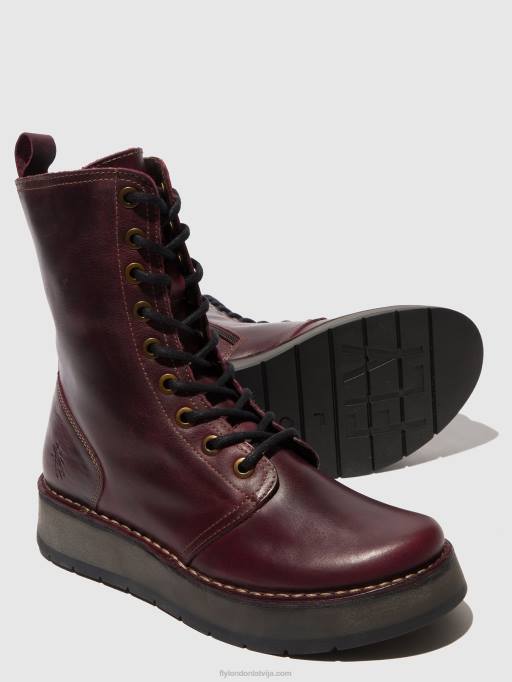 lv Fly London sievietes šņorzābaki rami043 violets 80JP291