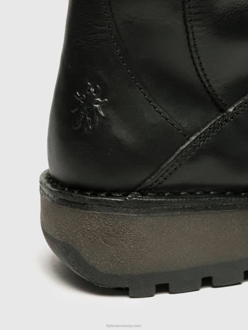 lv Fly London sievietes sprādzes zābaki mes melns 80JP344