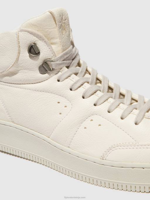 lv Fly London vīriešiem hi-top trenažieri beat514 pelēkbalts 80JP839
